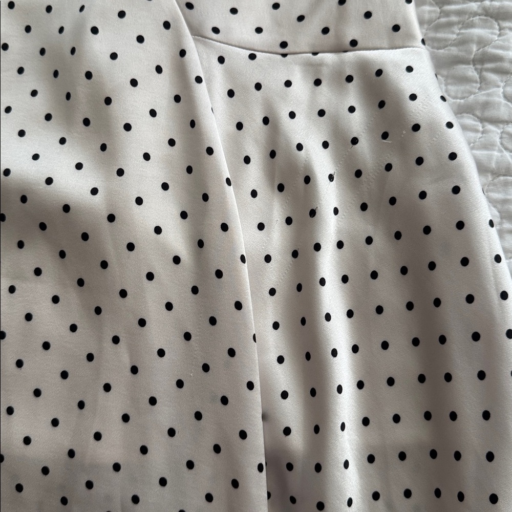 Acler Black and White Polka Dot Pencil Skirt - Picture 3 of 6